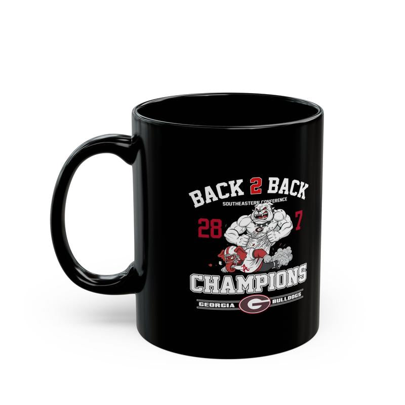 [Sport Mug] - SEC Championship 2025 Go Dawgs Mug – Bulldog Mascot Vs Elephant Rivalry Football Mug