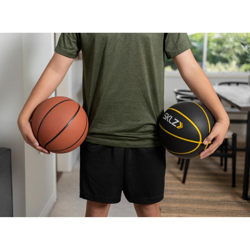 SKLZ Bashhhketball Pro 29.5" PU Foam Indoor Training Basketball Dual-Density Construction Integrated Grip 590G Weight
