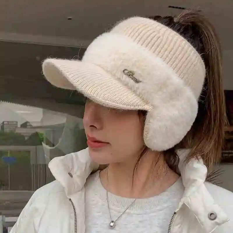 [4 Colors Available] Women'S Student Outdoor Hat, Breathable Comfortable Simple Warm Autumn Winter Baseball Cap, Suitable for Outdoor Sports Leisure Street Wear Various Occasions