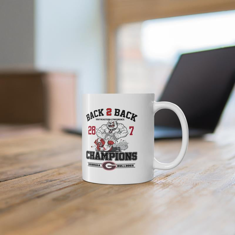 [Sport Mug] - SEC Championship 2025 Go Dawgs Mug – Bulldog Mascot Vs Elephant Rivalry Football Mug